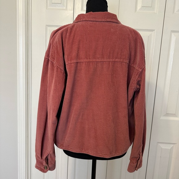 American Eagle Outfitters Rust Corduroy Utility Jacket - Picture 5 of 8